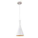 Hanglamp Wit Rond Alu met Gouden Binnenkant - Scaldare Nago
