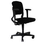 230 Bureaustoel Zwart Zwart Nieuwe Stof