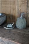 Zeepdispenser + Schaaltje Natuursteen Set-003