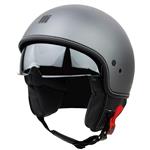 Motocubo beetle jethelm met vizier | mat titanium | maat S | outlet
