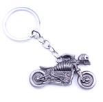 Sleutelhanger Zilveren Spookrijder Motorfiets