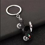 Sleutelhanger Italiaanse Zwarte Scooter