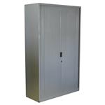 Roldeurkast Zilvergrijs Zilvergrijs 195 x 120 x 47