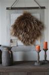 Wanddoek | IJslands Bruin Schapenvacht | H82 x B73  cm