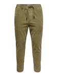 Only & Sons Cropped Cord Broek Bruin