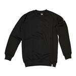 Burned Crewneck Zwart Raglan