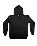 Burned Raglan Hoodie Zwart