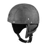 JYT grijs leren pothelm