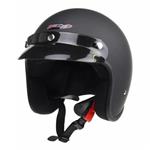 Redbike RB-710 retro jethelm mat zwart