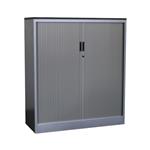 Roldeurkast Zilvergrijs Kersen H137,5xB120xD47