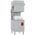 Vaatwasser met kap, mand 500x500 mm + break tank + doorlopende ontharder | Diamond | D26/6B-AC