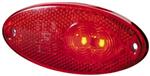Hella Markering LED met Reflector Ovaal Opbouw Rood