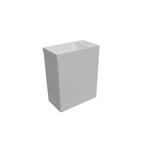 Fonteinset Aquasplash Luna 54,3x39,7x21,8 cm Glans Wit Met Marble Fontein Zonder Overloop Glans Wit