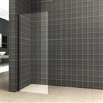 Zijwand Aqua Splash Voor Schuifbare Douchedeur 100x200 cm 8 mm Nisdeur NANO Mat Zwart