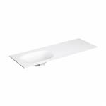 Clou Hammock Wastafelblad Enkele Waskom Links 150cm Aluite Mat Wit