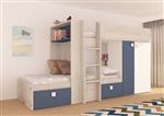 Maxim Multifunctioneel Stapelbed - 90x190 - Blauw - Trasman