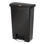 Rubbermaid Slim Jim Front Step - Pedaalemmer - 50ltr - Zwart - GL028