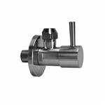 Riko Minimal Hoekstopkraan+Rozet 3/8x10 geb.staal