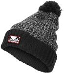 Bad Boy Wol met Fleece Bobble Beanie Muts Grijs