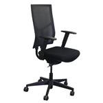 Rhea Hoge Rug NEN1335 Bureaustoel Zwart Netweave