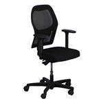 160 Bureaustoel Zwart Zwart Netweave