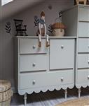 Commode Babushka Olive met leggedeelte - Laag Commode Olive