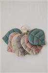 Linnen slinger met bladeren - Spring - mintgroen, roze, grijs, donkerbeige Spring Dream