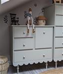 Commode Babushka Olive met leggedeelte - Laag Commode Olive