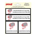 Pickup Vinyl stickers camerabewaking 4in1 - Frans & Nederlands - sk173