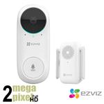 2e kans product: Ezviz Full HD Wifi deurbel kit met gong - micro SD-kaart slot  - EZDB2CK