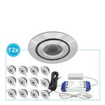 LED Inbouwspots Mura set 12