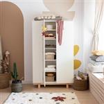 Kledingkast Basic Wood Luck - White White