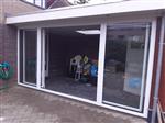 4 delige schuifpuien in wit kunststof b 4000 