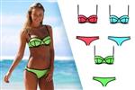 Beugel bikini Neopreen triangle M L *ZOMER 2024* LICHT GROEN