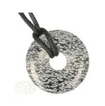 Sneeuwvlok Obsidiaan Donut hanger Nr 9 - Ø 3cm