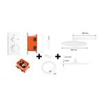 Regendoucheset Best Design White Rond Thermostatische Inbouwset Mat Wit