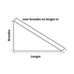 Driehoekig matras op maat (Matrastype: SG25)