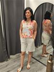Travel Top Print Mouwloos 2425 Multi Flower
