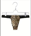 Heren hete luipaardprint string Maat M