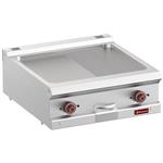 Elektrische bakplaat met 1/2 vlakke 1/2 geribde plaat, module 1/1  -top- | Diamond | E7/PM7T-N