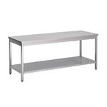 Werktafel - 200 x 60 x 85 H - Met onderblad - Gelast - GS008
