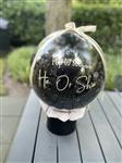 Cadeauballon Gender Reveal- Black Meisje (roze)
