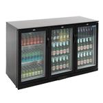 Polar G-serie 3-deurs barkoeling met klapdeuren zwart 330L