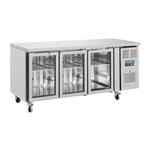 Polar u-serie driedeurs displaykoeling laag model 358l - Gastronoble - UA024