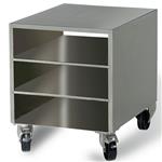 R.v.s. steun kast voor vacuummachine, op wielen, verwijderbaar | Diamond | VCM/ND