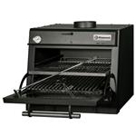 Houtskooloven-bbq, gn 1/1 (60 kg/h)/zwart | Diamond | CBQ-060/BK