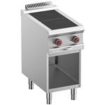 Elektrisch fornuis 2 verlaagde platen, op open kast | Diamond | E7/2SPA4-N