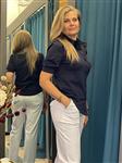 Travelstof Blouse Korte mouwen 2270 Dark Blue