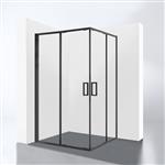 Douchecabine Best Design Hulmer Nero 120x89x210 cm Met Twee Schuifdeuren Mat Zwart