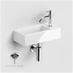 Fonteinset Clou Flush 3 Incl. Toebehoren 9x36 Cm Glanzend Wit